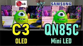 LG C3 vs Samsung QN85C / OLED vs Neo QLED Mini LED / Which is better for you? 4K Smart TVs