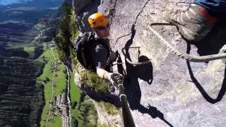 Klettersteig Mürren Gimmelwald Via Ferrata Full HD Qualität