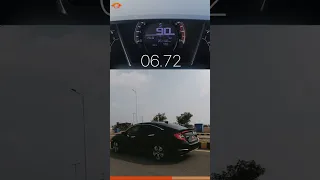 🔥 0-100 KM/H Acceleration of Honda Civic X RS  1.5 Turbo