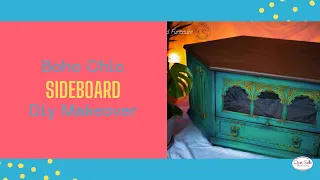 How to transform a boring old sideboard into a bohemian masterpiece!