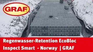 Regenwasser-Retention mit EcoBloc Inspect Smart - Norwegen | GRAF