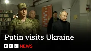 Ukraine: Vladimir Putin visits occupied region to meet Russian military, Kremlin says - BBC News