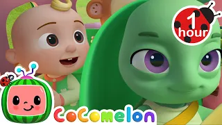 Wheels on the Animal Bus | CoComelon JJ's Animal Time - Nursery Rhymes and Kids Songs | Moonbug Kids