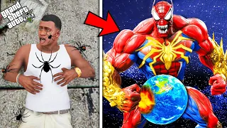 Franklin Bitten By Spiders To Change Into Spiderman in GTA V ! GTA V Avengers