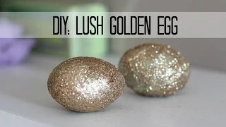 Lush DIY: GOLDEN EGG- bath melt and bath bomb in one ! + demo!