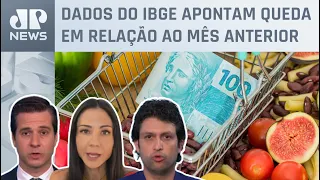 IPCA-15: prévia tem deflação de 0,07% em julho; Alan Ghani, Amanda Klein e Beraldo analisam