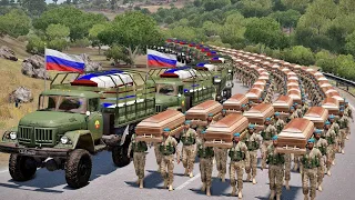 Just Happened This Morning! World Shocked, Horrible Massacre Russian Convoy Troops Escape, Ukraine W
