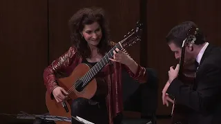 Sharon Isbin & Colin Davin play Lauro Waltz 3 Natalia for two guitars (arr. Davin)