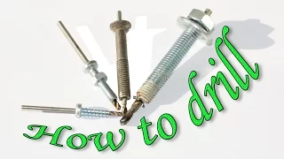 Ho to drill screw, screw, bolt. Full video without cuts.