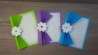 فكرة جميلة جدا لعمل بطاقة تهنئة لكل المناسبات 💗 Paper greeting card