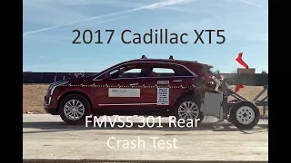 2017-2020 Cadillac XT5 FMVSS 301 Rear Crash Test (50 Mph)