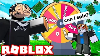 Spin the wheel for ROBUX in PLS DONATE! 😮