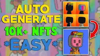 How to Create An ENTIRE NFT Collection (10,000+) For FREE With NO Coding Knowledge
