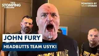 CHAOS BREAKS OUT AS JOHN FURY HEADBUTTS TEAM USYK