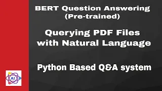 BERT Question Answering System on PDF files using Python