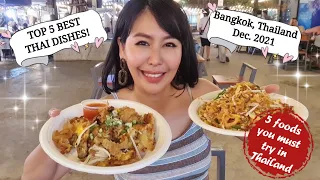 TOP 5 BEST THAI DISHES! | my favourite thai food in Bangkok, Thailand 2021