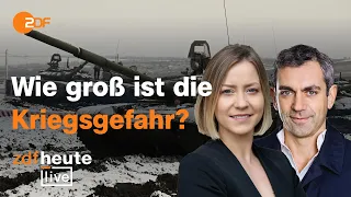 Warum sich der Ukraine-Konflikt zuspitzt | ZDFheute live mit Sarah Pagung und Wladimir Kaminer