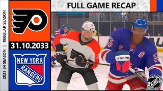 NHL 24 - Philadelphia Flyers vs New York Rangers | Regular Season, Game 16 | 31.10.2033