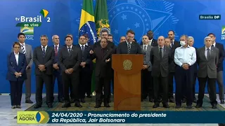 Bolsonaro fala sobre saída de Moro