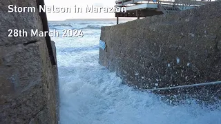 Storm Nelson in Marazion, Cornwall - 28th March 2024