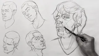 How To Draw Heads in Proportion Freehand // Using the Nose to Check Your Proportions