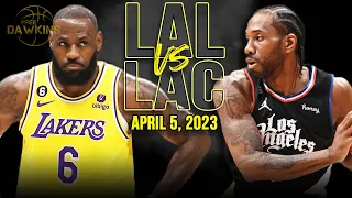 Los Angeles Lakers vs Los Angeles Clippers Full Game Highlights | April 5, 2023 | FreeDawkins