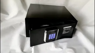 Yosec electronic keypad hotel room safe box with laser cutting door