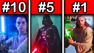 Top 10 BEST Lightsaber Duels In Star Wars