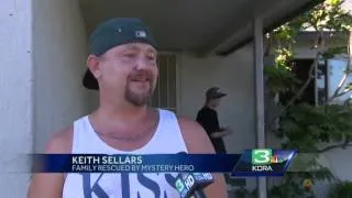 Mystery hero saves Stockton family from burning home