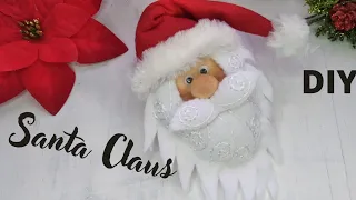 Como hacer una carita de Santa Claus o Papá Noel 🎅 / Decoración Navideña