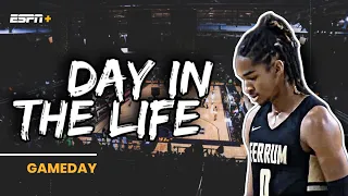 DAY IN THE LIFE: COLLEGE BASKETBALL GAMEDAY | D1 ROAD TRIP EXHIBITION