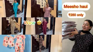 Meesho Night Suit Haul || Starting From 288₹ only 🤩