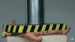 EXPERIMENT Stretch Armstrong vs Nail Bad (HYDRAULIC PRESS 100 TON)