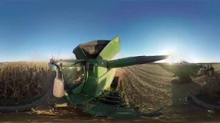 360º Farm Tour  Harvesting the Corn