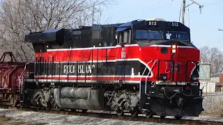 Iowa Interstate Rock Island Heritage unit and 0900 Silvis Switch CPKC K73 February 19, 2024