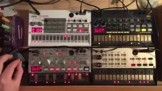 KORG Volca sample, bass, beats, keys: TECHNO #3