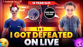 12 Year OLD 👶🏼PC Legend Defeated Me 🤬💔I Took Revenge By This Noob Walk KID 😈🤫 --- Garena Free Fire