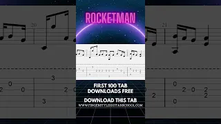 Free Fingerstyle Guitar Tab Pdf - Rocket Man
