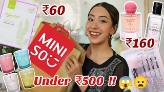 *HUGE* Miniso Haul starting at ₹60 ONLY 😦😱 Everything Under ₹500 / Best Finds