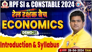 RPF Vacancy 2024, RPF SI Economics Class, RPF SI Economics Syllabus, RPF Constable Economics Demo 01