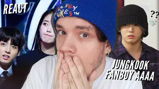 [REACT] BTS JUNGKOOK SENDO FANBOY DA IU - QUE HISTÓRIA É ESSA?!