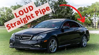 Insanely LOUD Straight Piped E550 AMG 500+HP?? Revs and Driving!