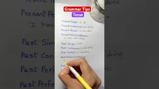 Grammar Tips - Tense