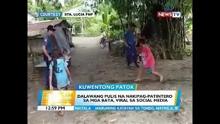 BT: Dalawang pulis na nakipag-patintero sa mga bata, viral sa social media