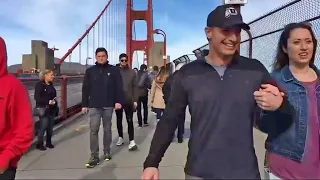 Suicide-Prevention Volunteers Assemble at Golden Gate Bridge on New Year Day