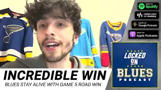 INCREDIBLE GAME 5 WIN FOR THE ST. LOUIS BLUES (1 minute reaction)