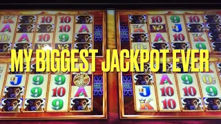 Buffalo Gold Slot Machine 15 Gold Heads Jackpot! My Biggest Jackpot Ever!!!