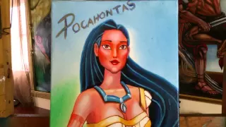 Pocahontas by pallominy oil on canvas