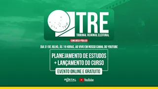 CONCURSO TRE : PLANEJAMENTO DE ESTUDOS + LANÇAMENTO DO CURSO