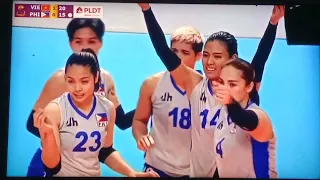Philippines vs. Vietnam women's volleyball SEA Games 2023 (set-2)